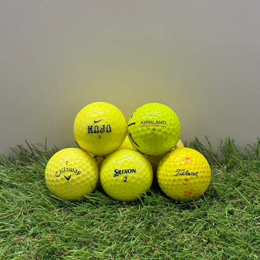 Mixed Yellow Golf Balls